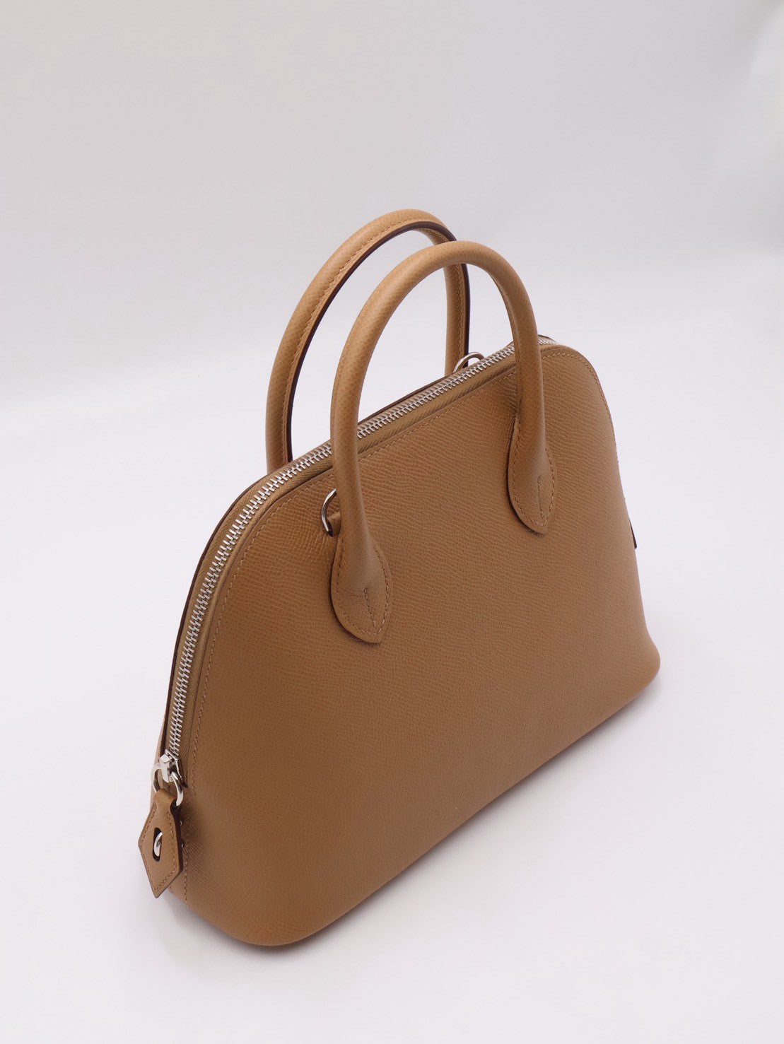 HERMES Bolide 25 - Biscuit 4B 餅乾銀配編織背帶 U