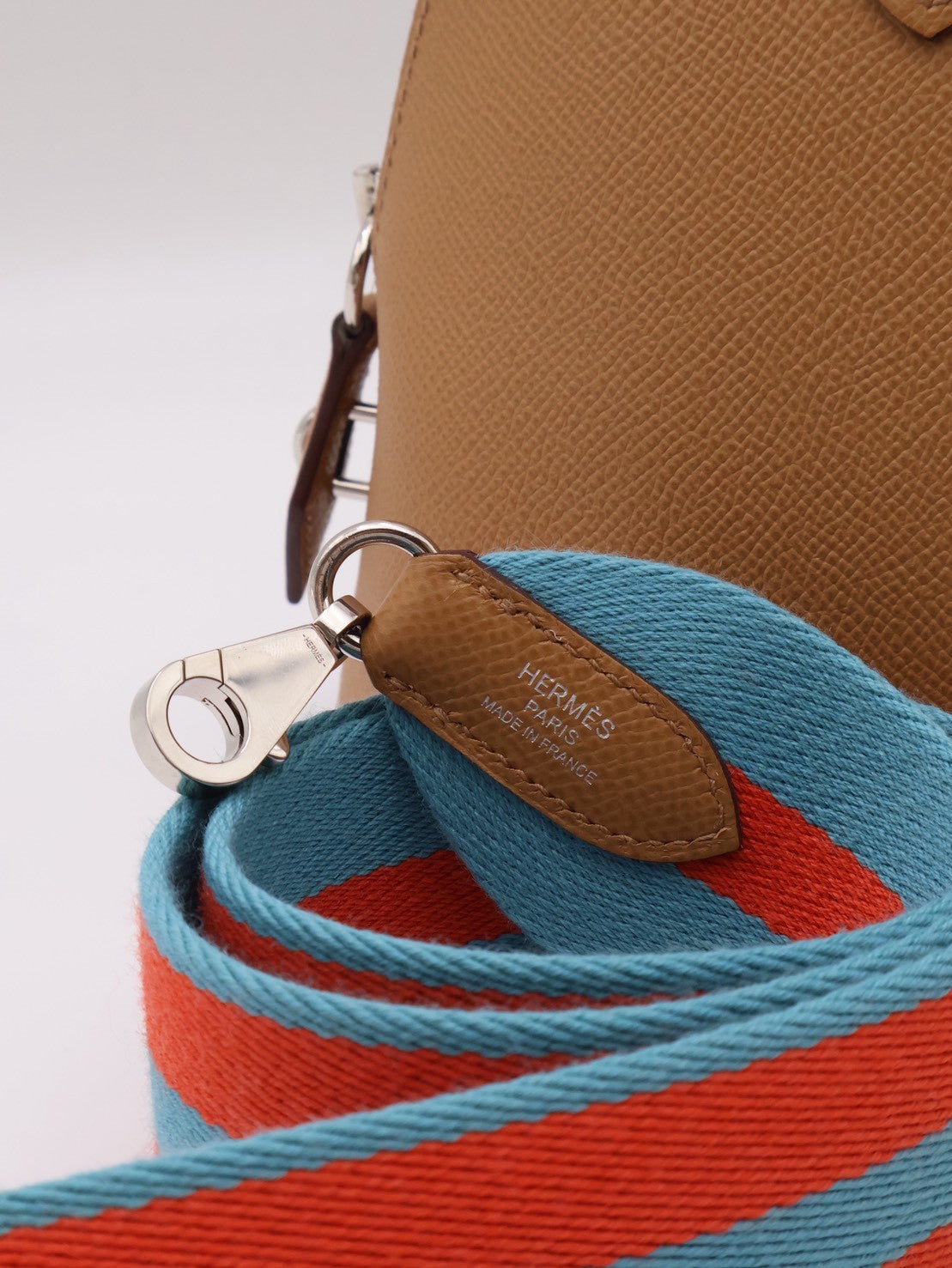 HERMES Bolide 25 - Biscuit 4B 餅乾銀配編織背帶 U
