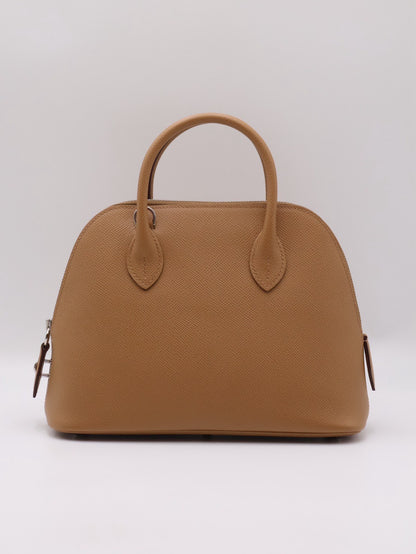 HERMES Bolide 25 - Biscuit 4B 餅乾銀配編織背帶 U