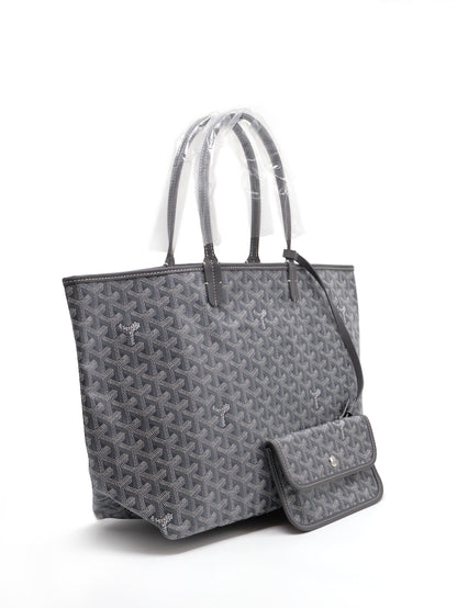 GOYARD 經典亞麻帆布Tote - 小號灰