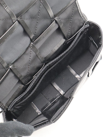 BOTTEGA VENETA Cassette經典編織包 - 8格黑