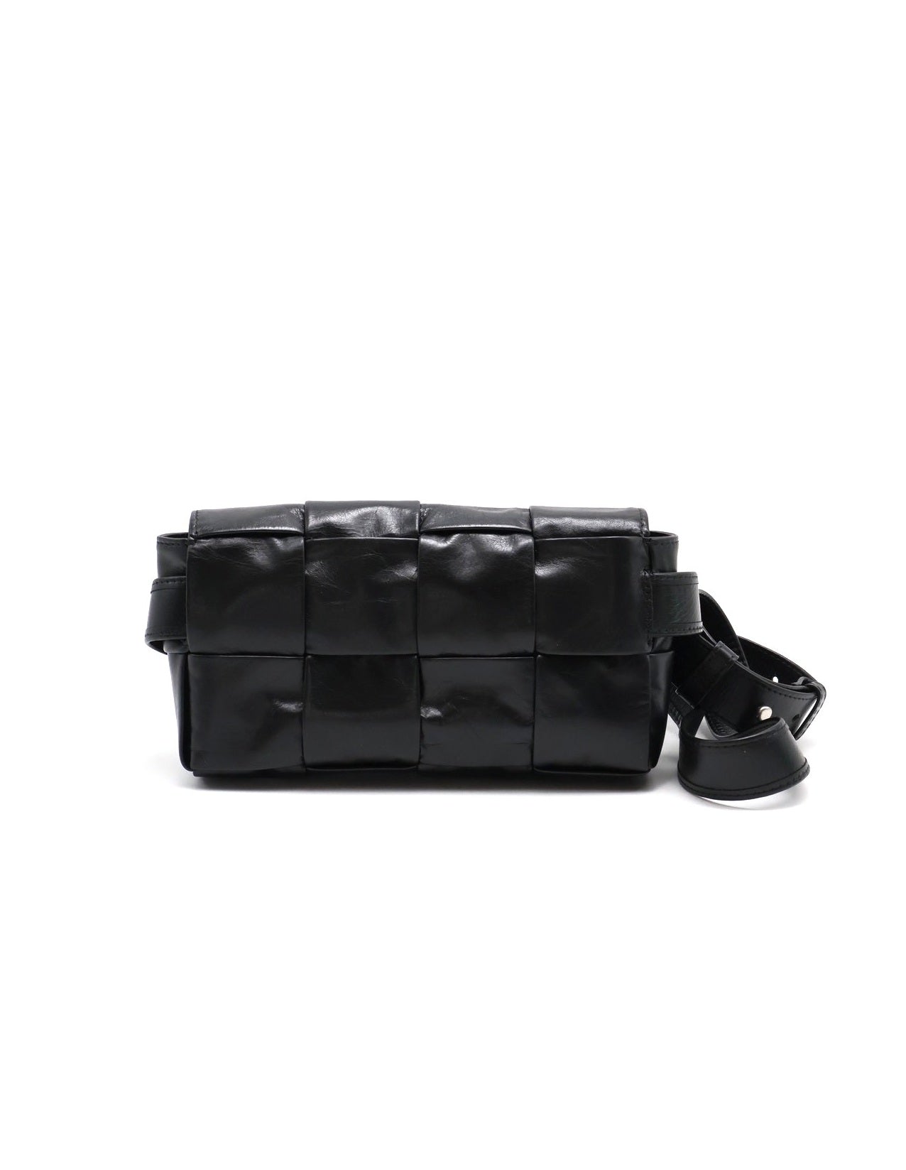 BOTTEGA VENETA Cassette經典編織包 - 8格黑