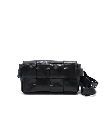 BOTTEGA VENETA Cassette經典編織包 - 8格黑