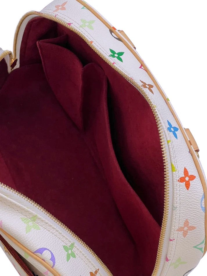 LOUIS VUITTON x 村上隆聯名白三彩鉚釘小珍包