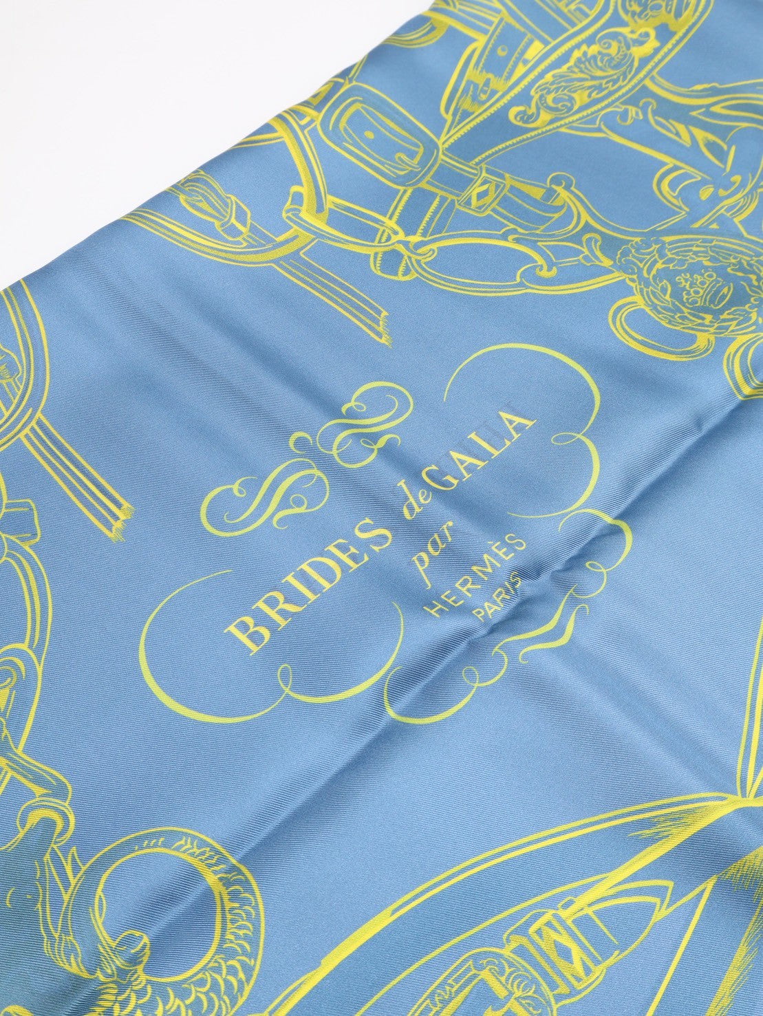 HERMES Brides de Gala盛裝馬鞍雙面絲巾 90 - 粉