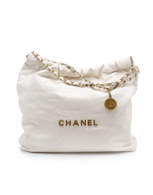 CHANEL 22 Bag - 中號白金