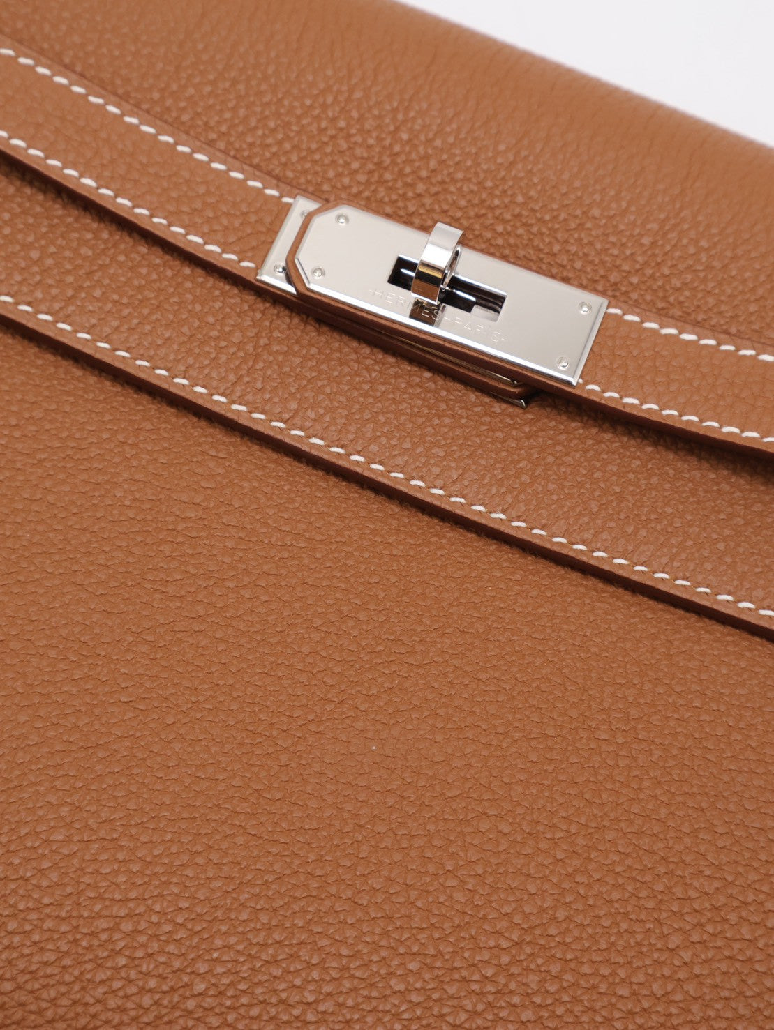 HERMES Kelly Depeches 25 - Gold 37 金棕銀 B