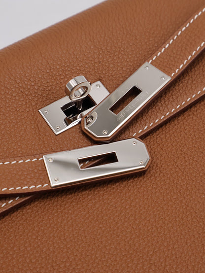 HERMES Kelly Depeches 25 - Gold 37 金棕銀 B