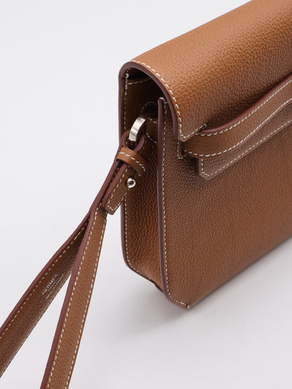 HERMES Kelly Depeches 25 - Gold 37 金棕銀 B