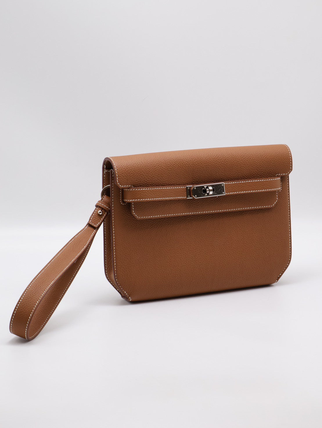 HERMES Kelly Depeches 25 - Gold 37 金棕銀 B