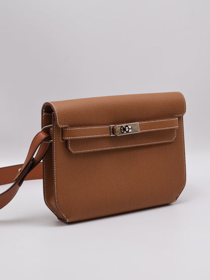 HERMES Kelly Depeches 25 - Gold 37 金棕銀 B