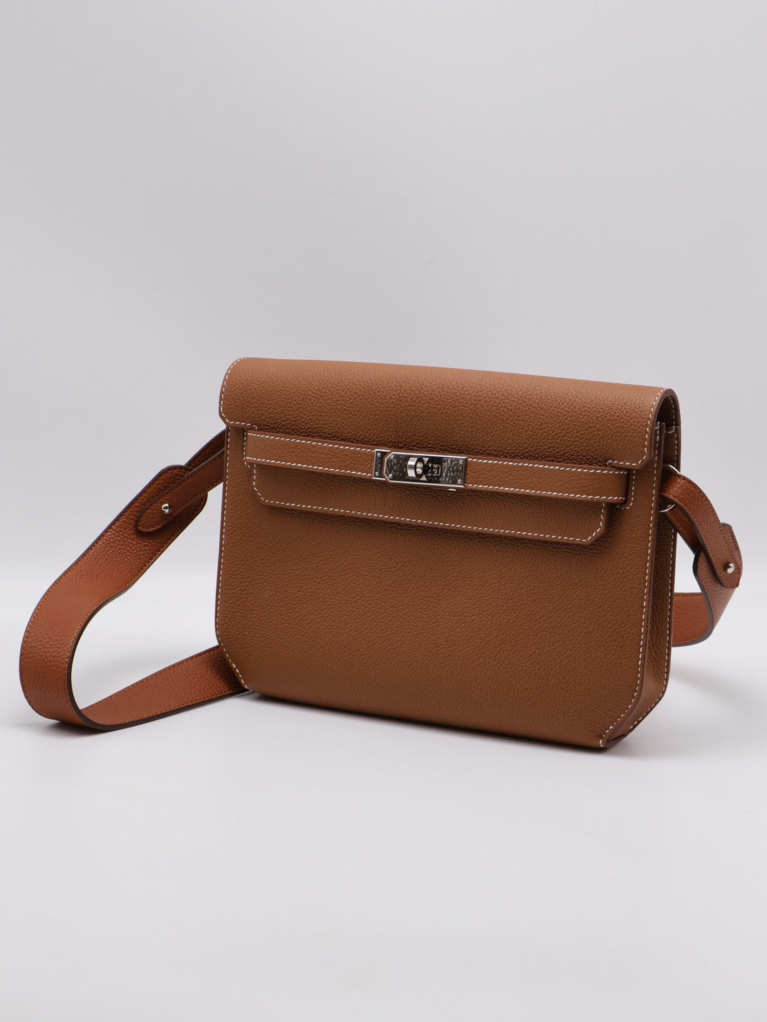 HERMES Kelly Depeches 25 - Gold 37 金棕銀 B