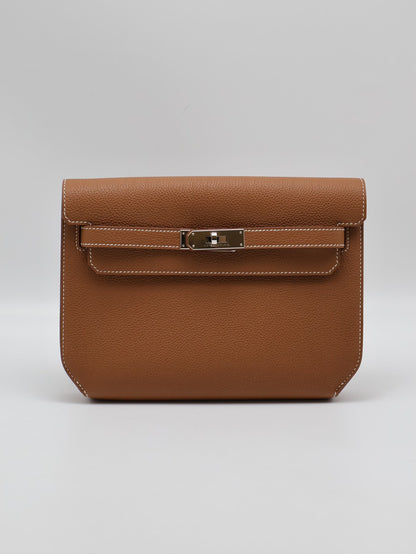 HERMES Kelly Depeches 25 - Gold 37 金棕銀 B