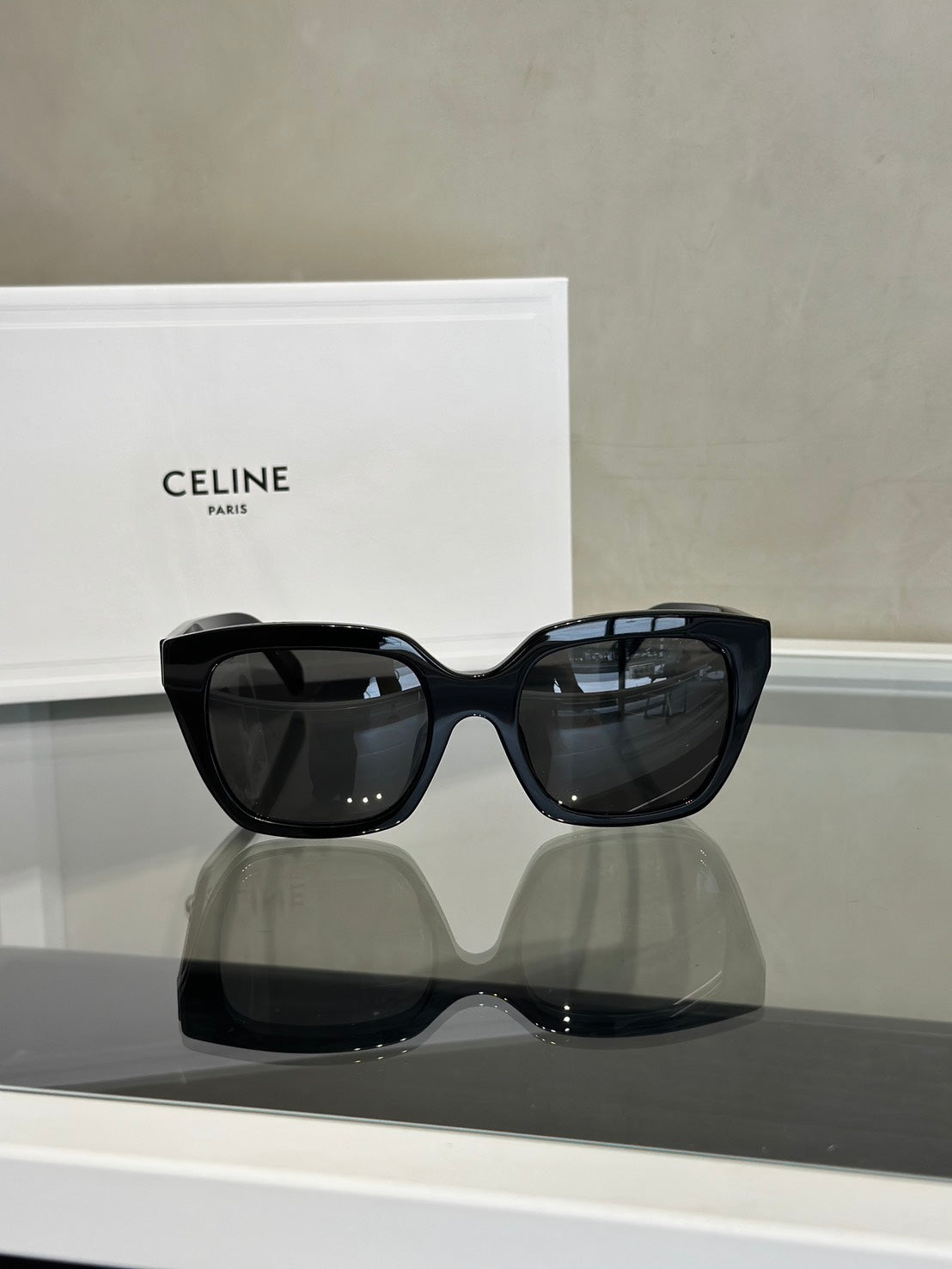 CELINE CELINE字母鏡腳方框太陽眼鏡