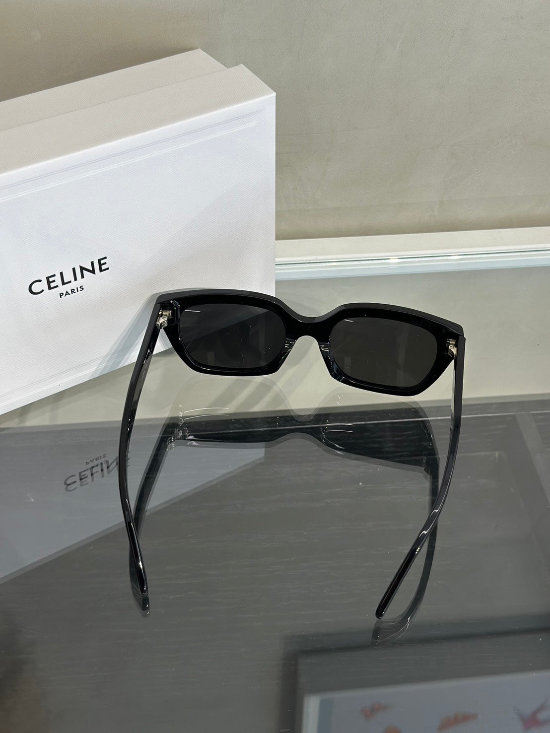 CELINE CELINE字母鏡腳方框太陽眼鏡