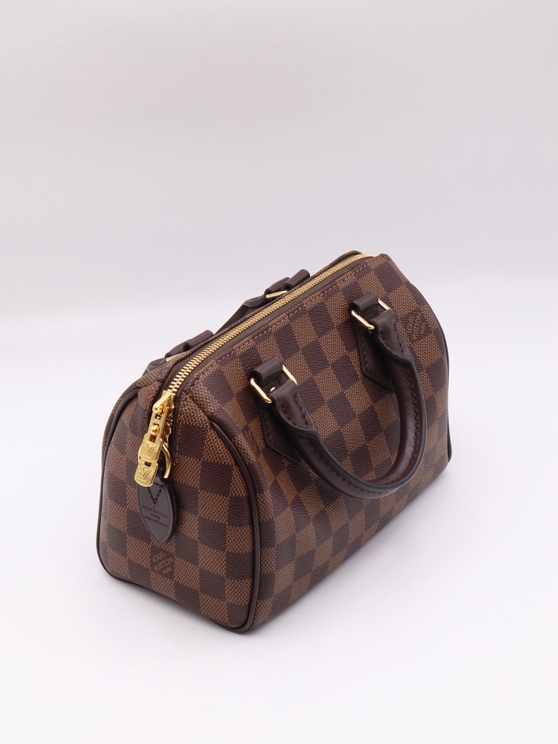 LOUIS VUITTON 棋盤格Speedy Bandouliere 20 - 棕邊背帶