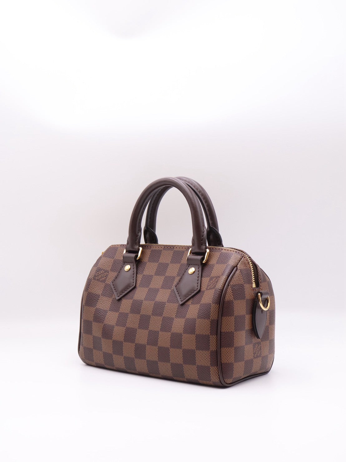 LOUIS VUITTON 棋盤格Speedy Bandouliere 20 - 棕邊背帶