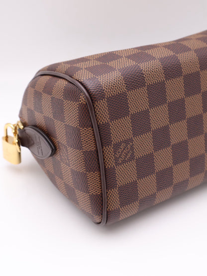 LOUIS VUITTON 棋盤格Speedy Bandouliere 20 - 棕邊背帶