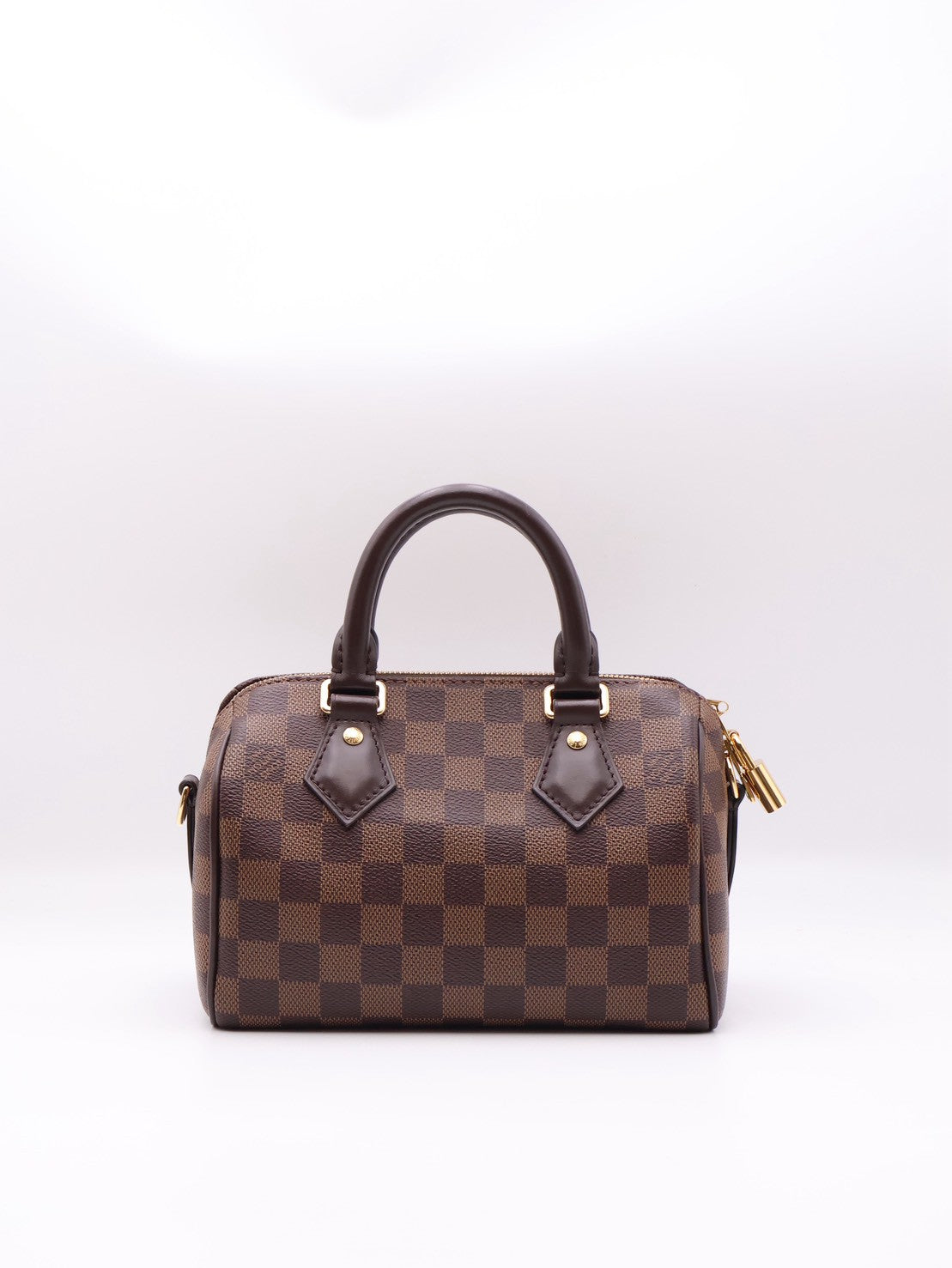 LOUIS VUITTON 棋盤格Speedy Bandouliere 20 - 棕邊背帶