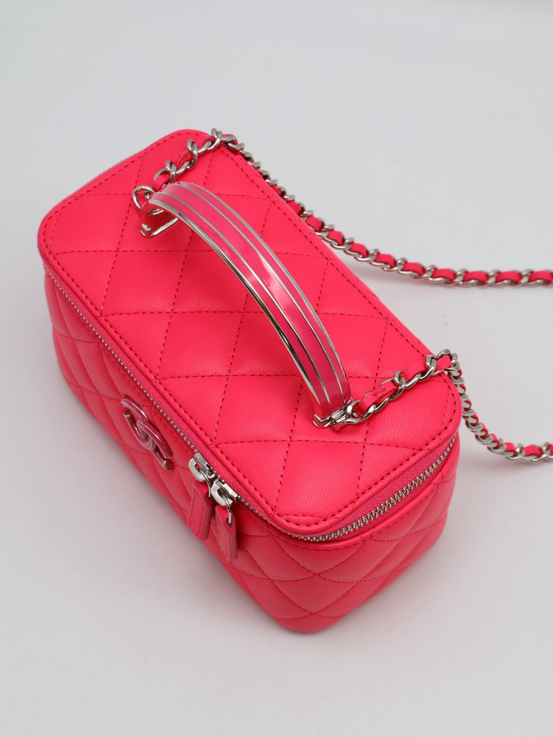 CHANEL 24C Handle長盒子 - 桃紅