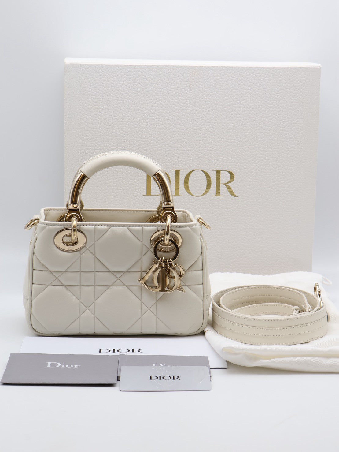 DIOR Lady dior 95.22 Bag - 白金