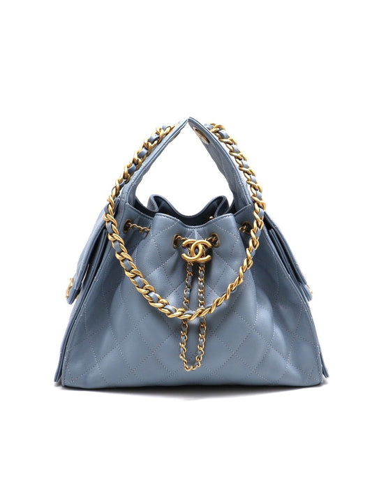 CHANEL 25 Hobo bag - 小號霧霾藍金