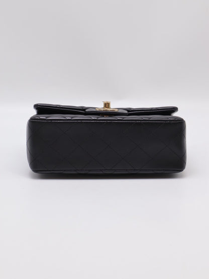 CHANEL 經典口蓋包Mini CF20 - 黑金23開