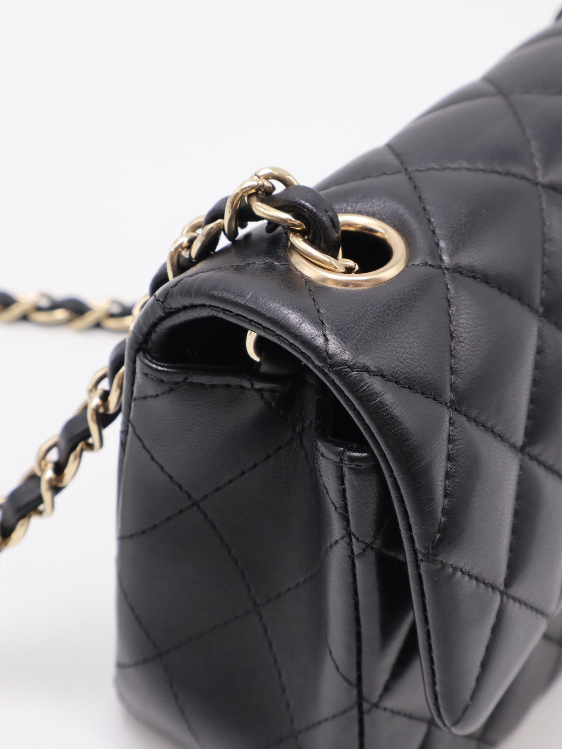 CHANEL 經典口蓋包Mini CF20 - 黑金23開