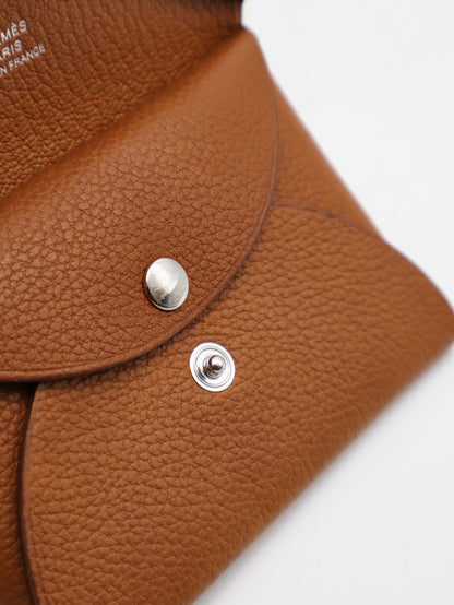 HERMES 馬鞍皮Calvi Duo - Gold 37 金棕 K