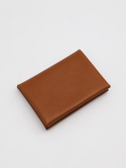 HERMES 馬鞍皮Calvi Duo - Gold 37 金棕 K
