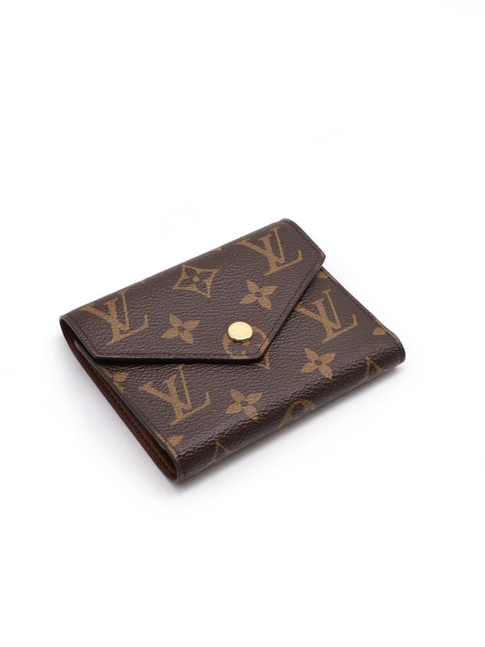LOUIS VUITTON Victorine信封三折短夾 - 棕