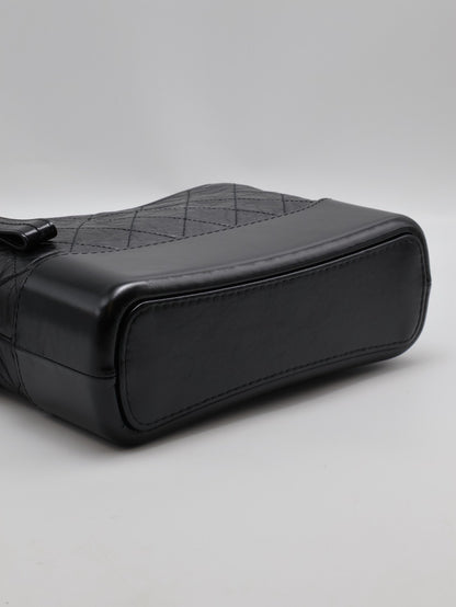 CHANEL 雙鍊條流浪包 - 新中號黑29開