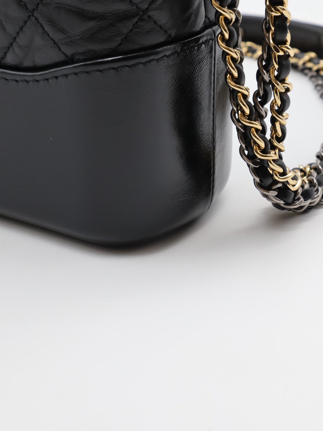 CHANEL 雙鍊條流浪包 - 新中號黑29開