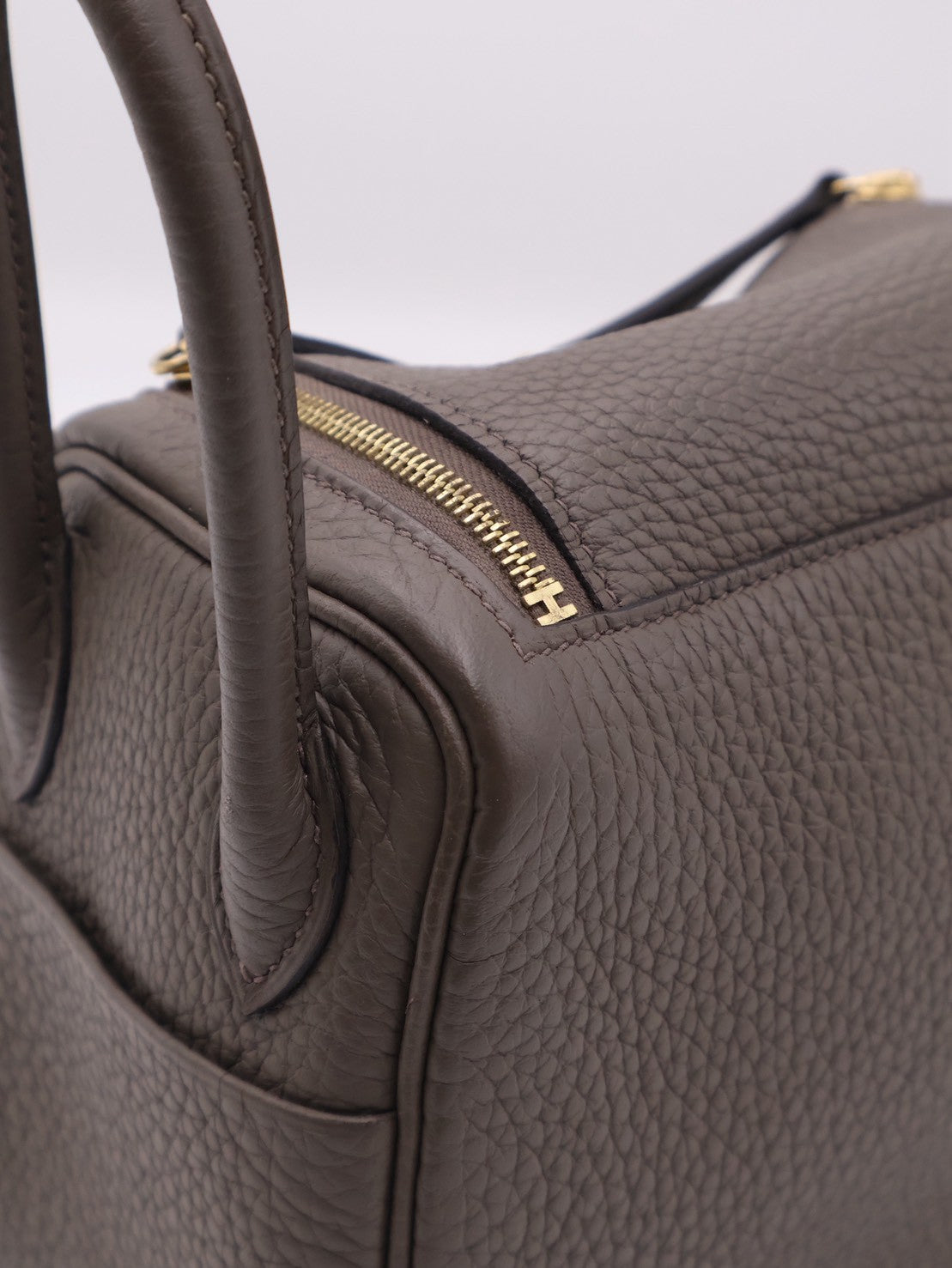 HERMES Mini Lindy - Etain 8F 錫器灰金 Y