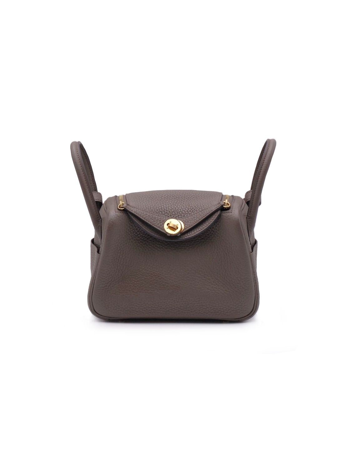 HERMES Mini Lindy - Etain 8F 錫器灰金 Y