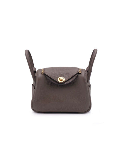 HERMES Mini Lindy - Etain 8F 錫器灰金 Y