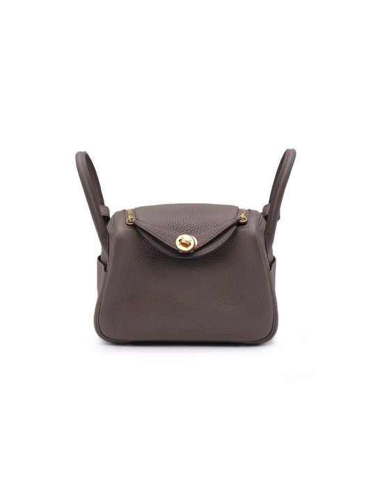 HERMES Mini Lindy - Etain 8F 錫器灰金 Y
