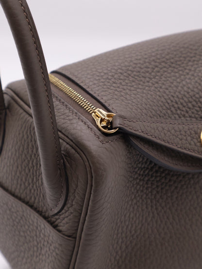 HERMES Mini Lindy - Etain 8F 錫器灰金 Y