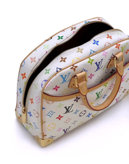 LOUIS VUITTON x 村上隆聯名白三彩鉚釘小珍包