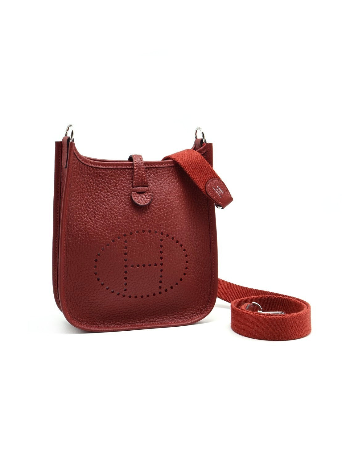 HERMES Mini evelyne - 愛馬仕紅銀