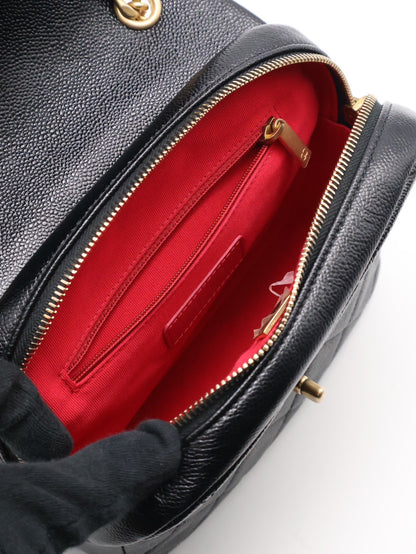 CHANEL 22P Ado雙肩後背包 - 黑金