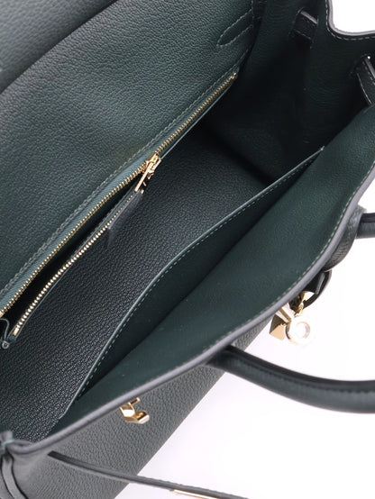 HERMES Birkin 25 -  灰綠金