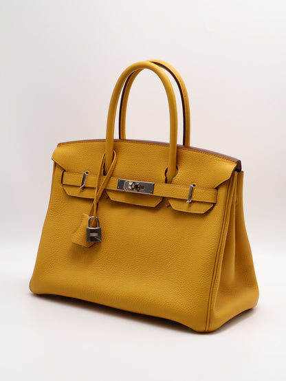 HERMES Birkin 30 - 琥珀黃銀 C