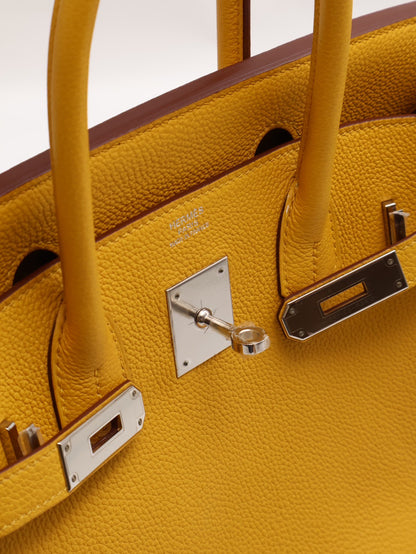 HERMES Birkin 30 - 琥珀黃銀 C