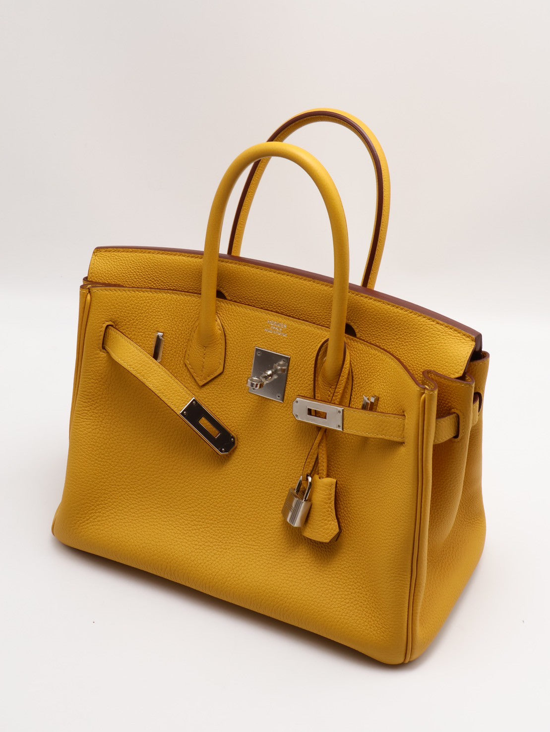 HERMES Birkin 30 - Jaune Ambre 9D 琥珀黃銀 C
