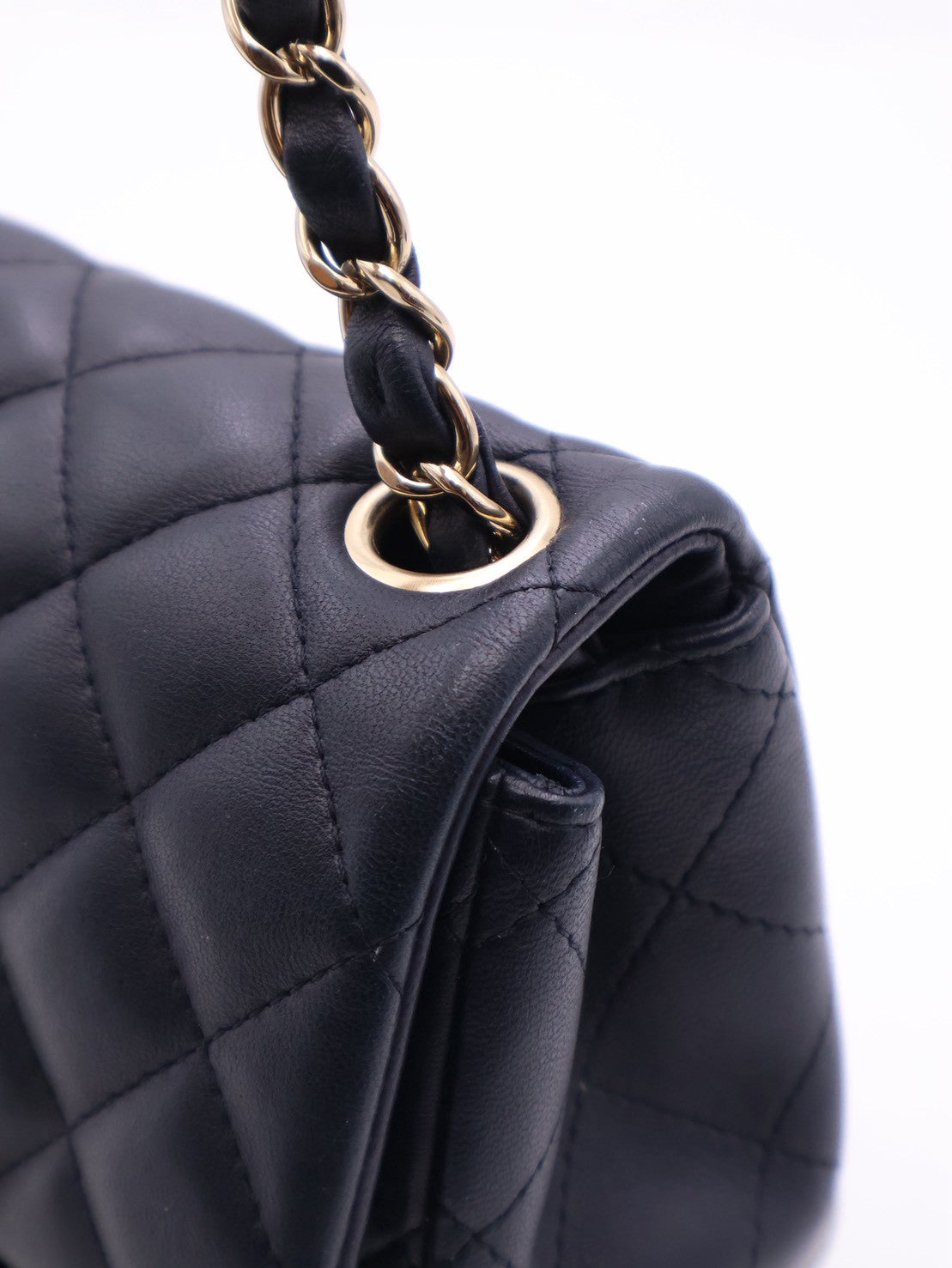 CHANEL 經典口蓋包方胖子 17 - 深藍金29開