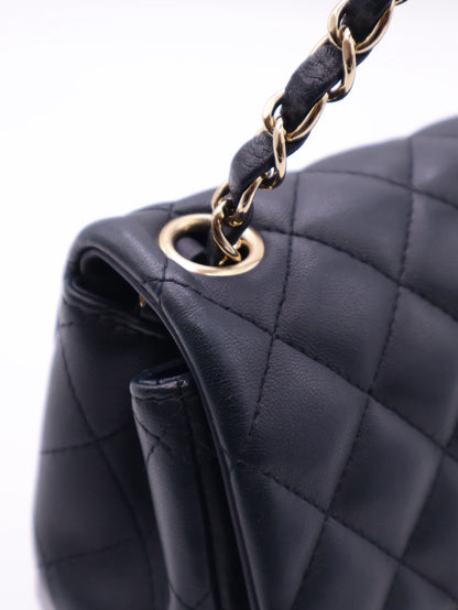 CHANEL 經典口蓋包方胖子 17 - 深藍金29開