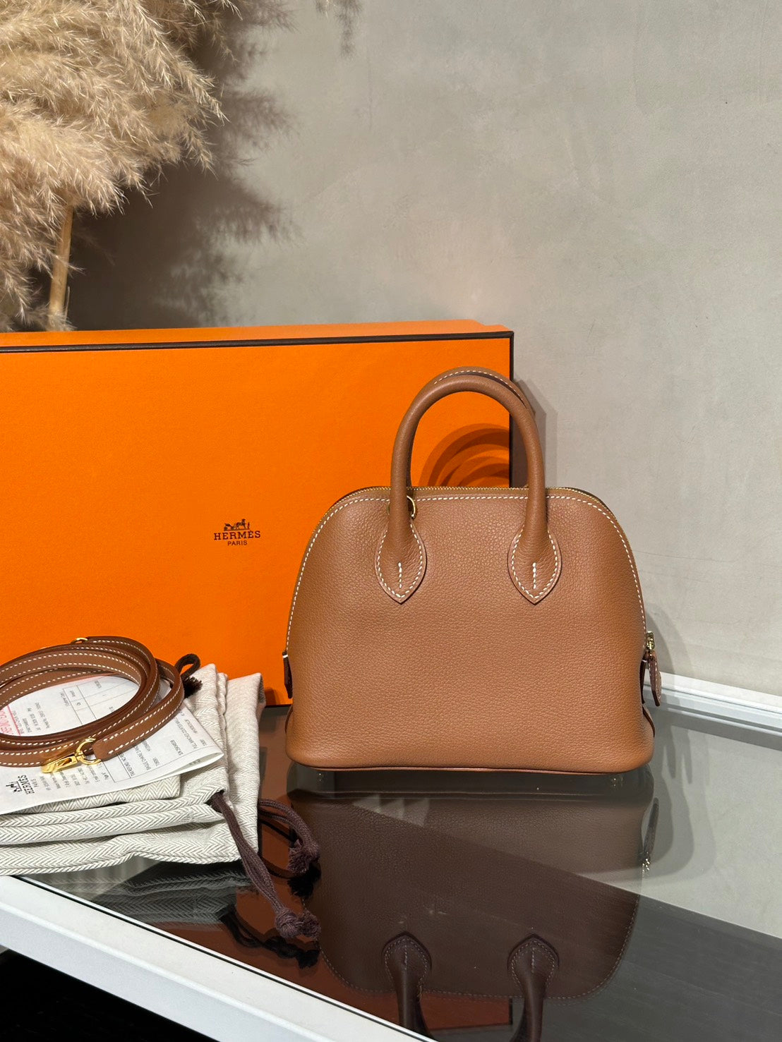 HERMES Mini Bolide - Gold 37 金棕金 G