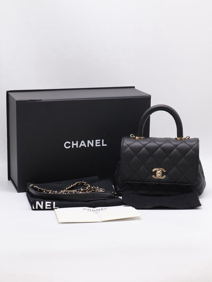CHANEL Coco Handle - Mini黑金