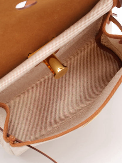 HERMES Herbag Zip 20 - Gold 37 金棕金 K